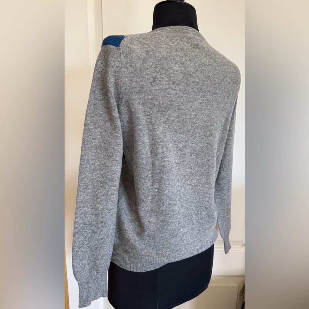 Vintage Italian Wool Argyle Sweater Fata Made in Italy - Picture 6 of 7